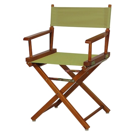 Casual Home Casual Home 200-55-021-100 18 in. Directors Chair Honey Oak Frame with Olive Canvas 200-55/021-100